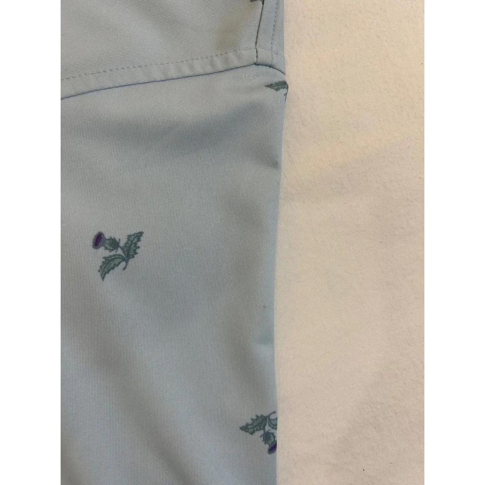 FootJoy Diamante Cabo San Lucas Thistle Print Golf Polo Blue Mens‎ 2XLl